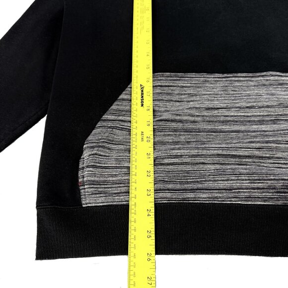 HOOEY Black & Gray Athleisure Streetwear Hooded Sweatshirt – Size L - Picture 8 of 10